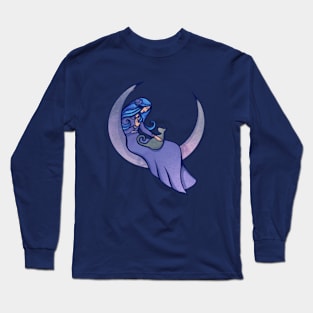 Cat Moon Goddess Long Sleeve T-Shirt